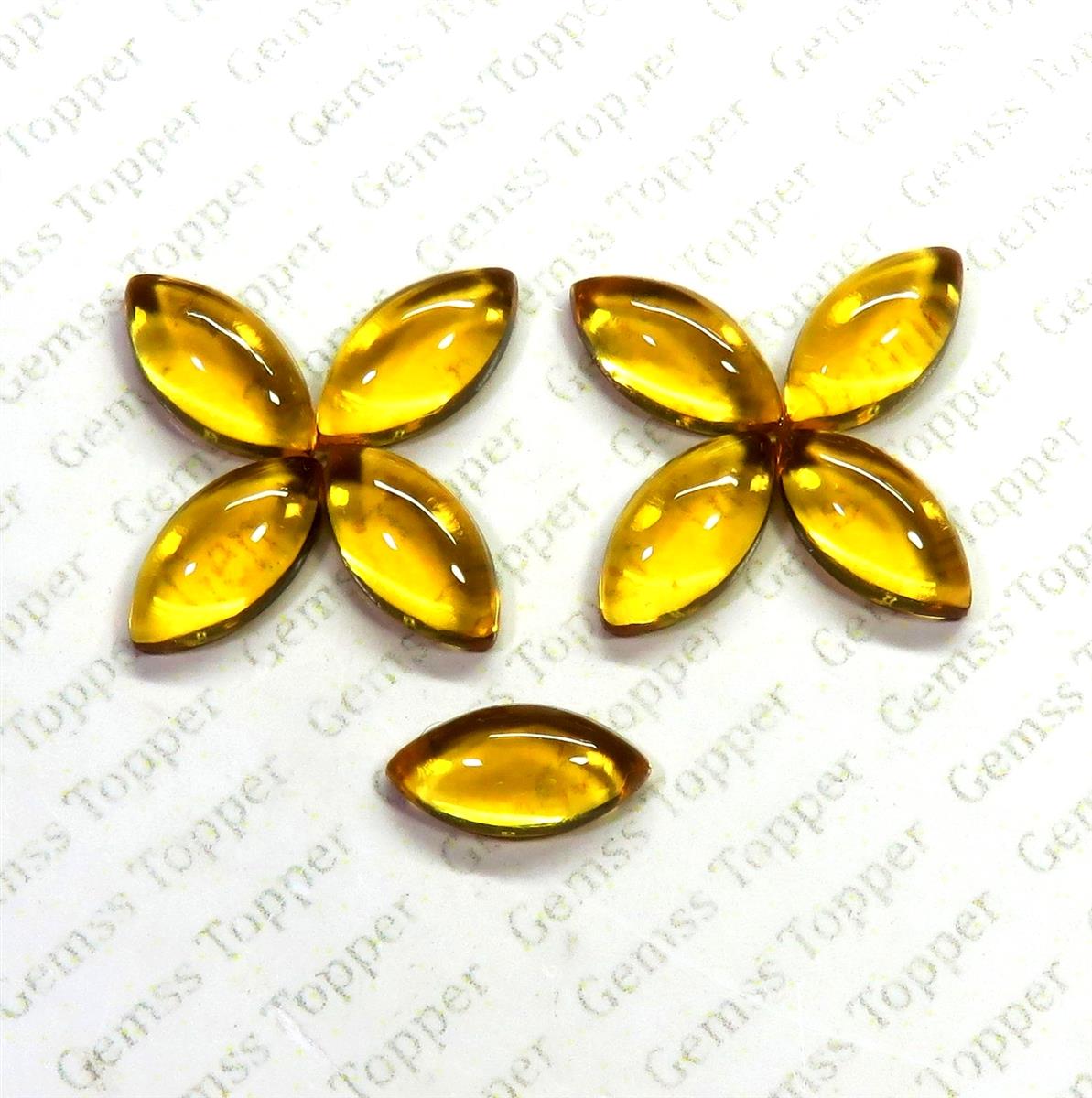 Citrine 7x14 mm Marquise Cabochon